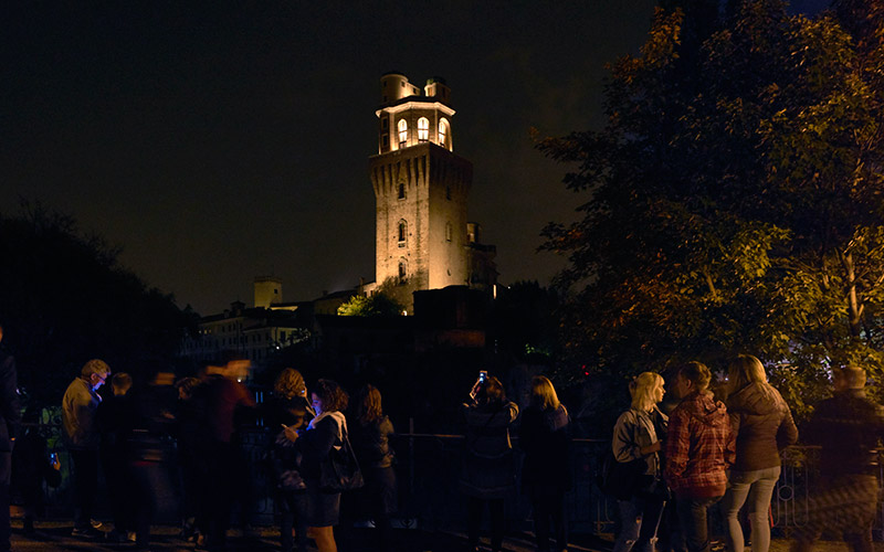 Lighting the Specola tower